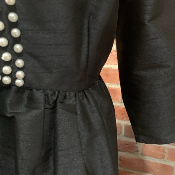 Pearl Bead Empire Dupioni Dress NWT - Picture 9 of 15